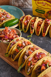 Thumbnail for Crunchy Tacos made with Piedmont BBQ Beef Barbacoa