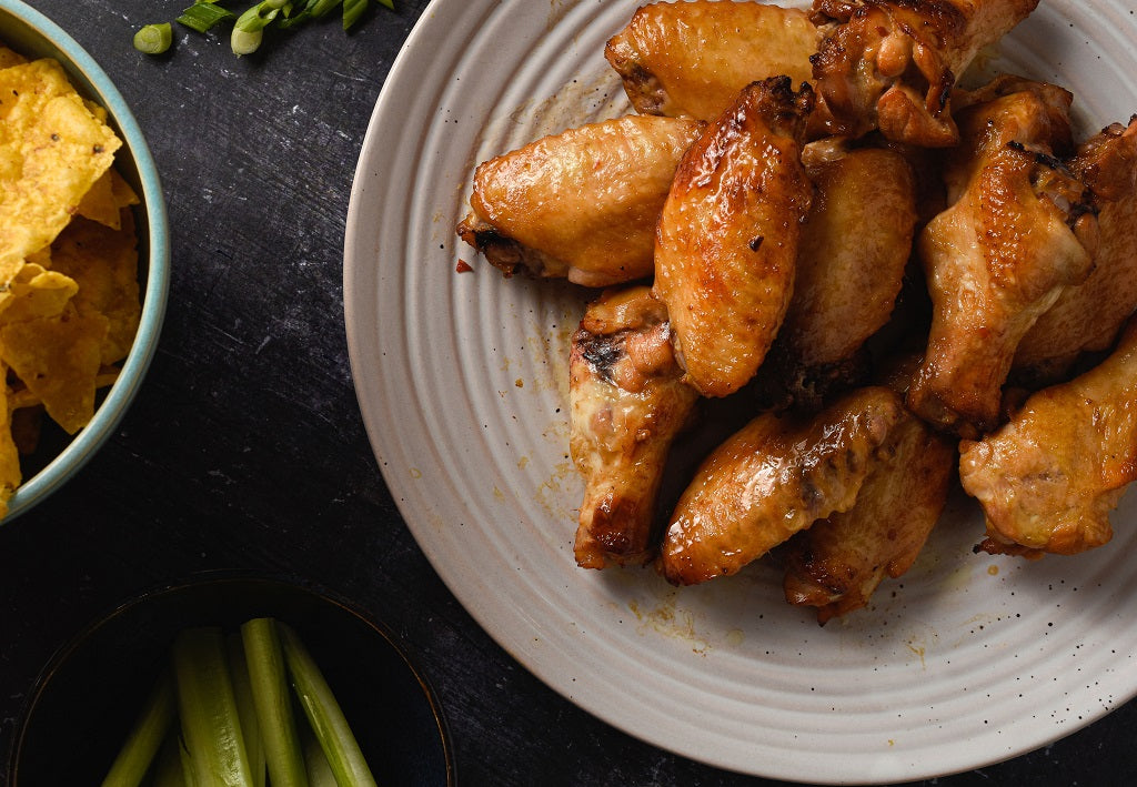 Garlic Tamari Marinated Chicken Wings - piedmont bbq