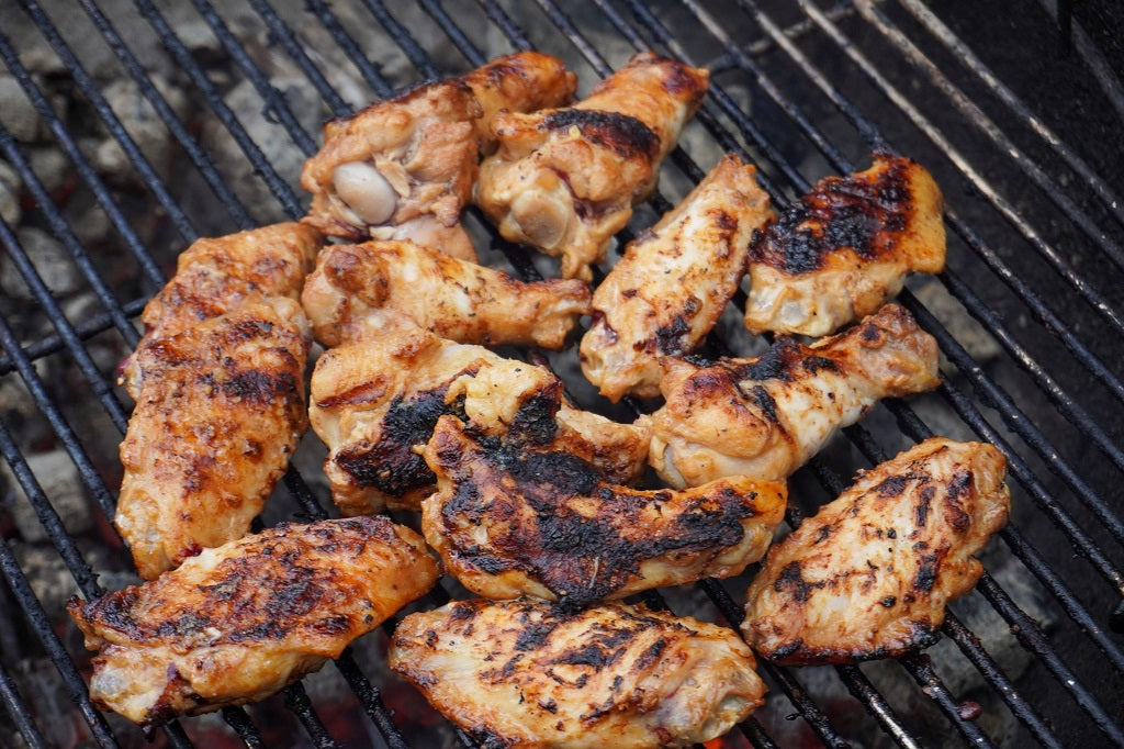 Garlic Tamari Marinated Chicken Wings - piedmont bbq