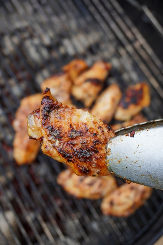 Garlic Tamari Marinated Chicken Wings - piedmont bbq