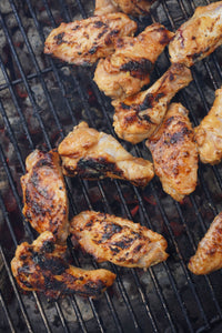Thumbnail for Piedmont BBQ Co Garlic Tamari Marinated Chicken Wings on the Grill