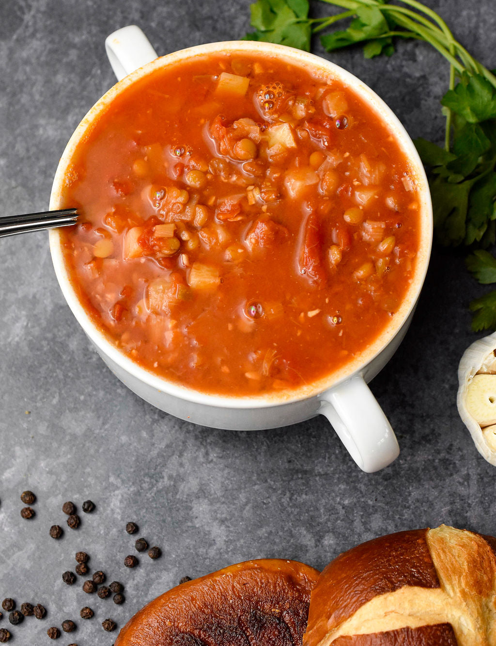 Vegan Smoked Lentil Stew - piedmont bbq